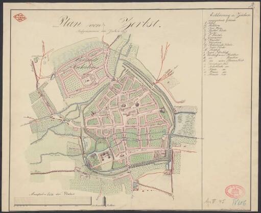 Plan von Zerbst