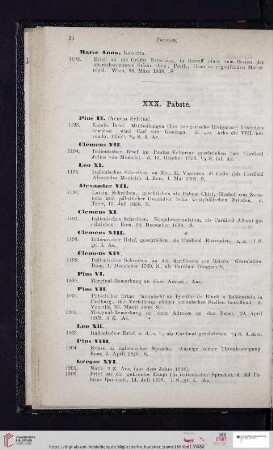 XXX. Päbste (Nr. 1193 - 1207)