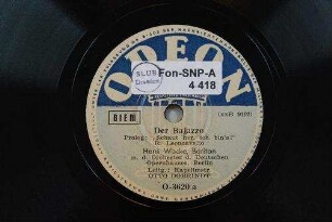 Der Bajazzo : Prolog: "Schaut her, ich bin's!" / R. Leoncavallo