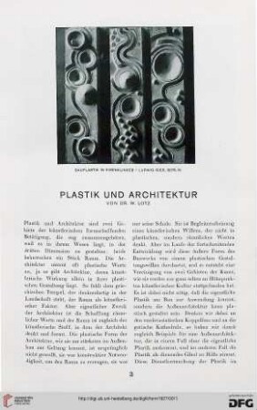2: Plastik und Architektur