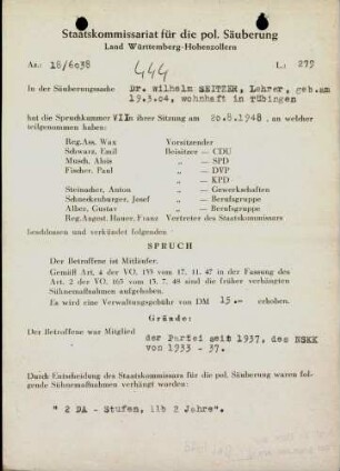 Seitzer, Wilhelm, Dr.