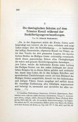 188-207 Die theologischen Schulen auf dem Trienter Konzil während der Rechtfertigungsverhandlungen