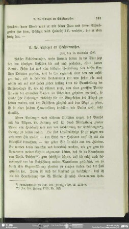 August Wilhelm von Schlegel an Friedrich Schleiermacher, Jena, 16.12.1799