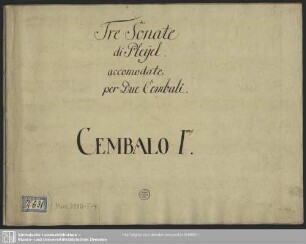 3 Duets. Arr - Mus.3980-T-4 : cemb (2)