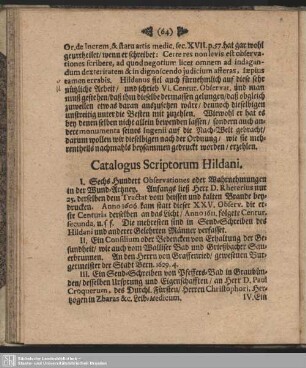 Catalogus Scriptorum Hildani
