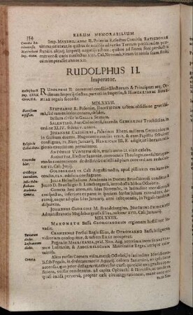 Rudolphus II. Imperator.