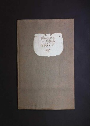Inventarbuch Consignation Ausschuss Kasten D 1776
