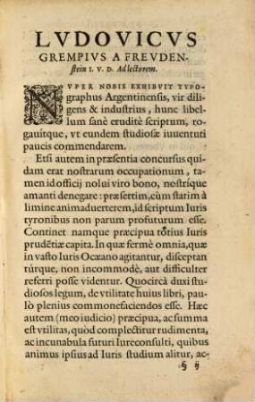 Analysis, resolutio dialectica quatuor Librorum Institutionum Imperialium