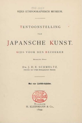 Tentoonstelling van Japansche kunst : gids voor den bezoeker
