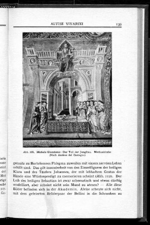 Abb. 109. Michele Giambono: Der Tod der Jungfrau. Markuskirche (Nach Andrea del Cadtagno)