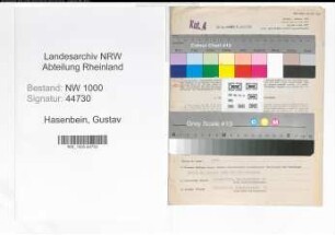 Entnazifizierung Gustav Hasenbein, geb. 13.02.1901 (Bankprokurist)