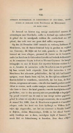 VIII. Stukken betrekkelijk de uitrustingen op Oost-Indie, ...