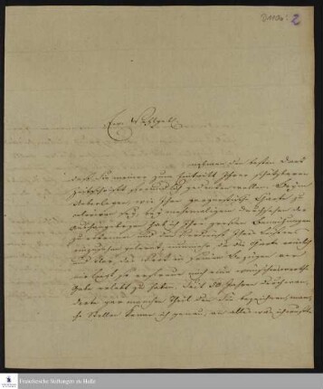 Brief von Johann Wolfgang von Goethe an Christian Keferstein.