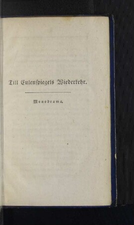 Till Eulenspiegels Wiederkehr.