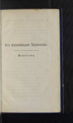 Till Eulenspiegels Wiederkehr.