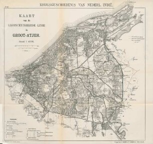 No. 52. Kaart van de geconcentreede linie in Groot-Atjeh