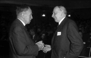 9. Tagung 1959 Physiker: Otto Hahn, W. Frisch