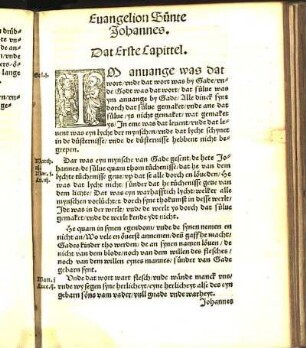 Dat Erste Capittel. [bis Dat teynde Capittel.]