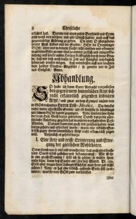 8-20, Abhandlung.