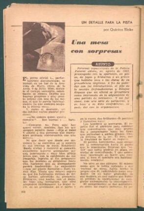 Una mesa con sorpresas : Un detalle para la pista