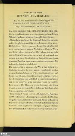 Siebentes Kapitel: Hat Napoleon Je Gelebt?