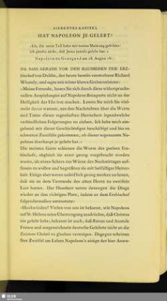 Siebentes Kapitel: Hat Napoleon Je Gelebt?