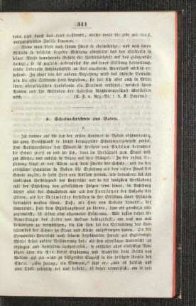 Schulnachrichten aus Baden