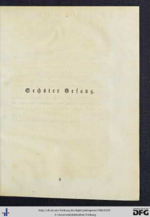 Sechster Gesang.