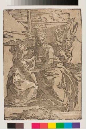 Maria, Christuskind, Joseph, Bischof