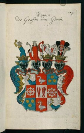 149r-149v, 149. Wappen der Grafen von Giech