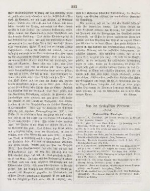 223-224 Aus der theologischen Literatur