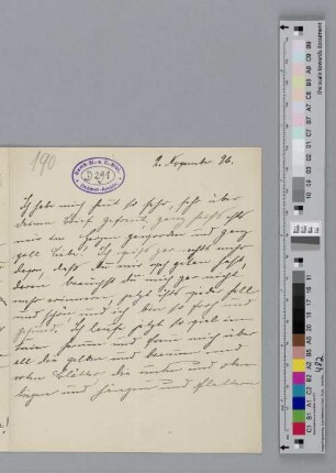 Brief an Richard Dehmel