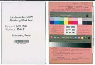 Entnazifizierung Peter Maassen , geb. 26.03.1890 (Arbeiter)