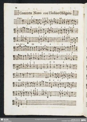 Concerto nono con violino obligato