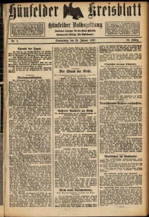 Ausgabe vom Donnerstag, den 20. Januar 1927.