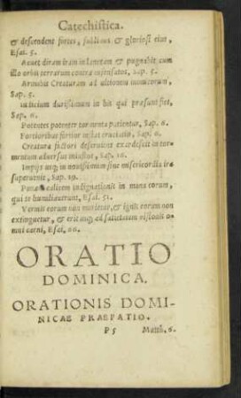 Orationis Dominicae Praefatio.