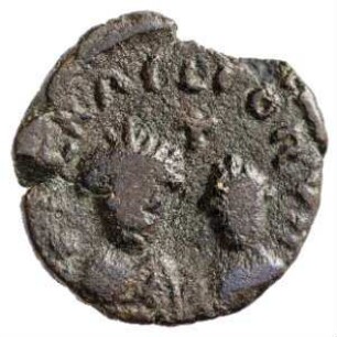 Münze, Halbfollis, 613 - 624
