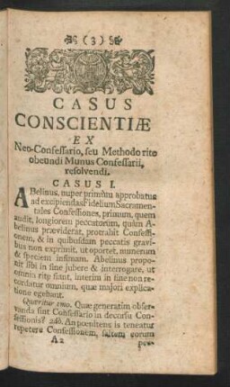 Casus Conscientiae Ex ...