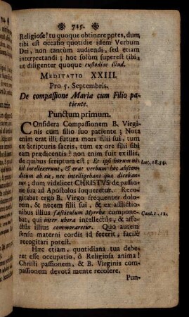 715-734, Meditatio XXIII. - Meditatio XXIX.