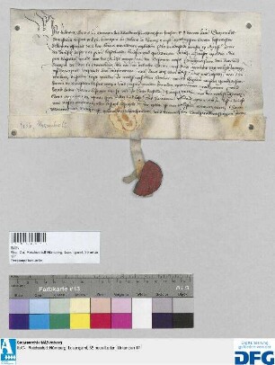 Ludwig Graf von Ötingen, Hofmeister des Kaisers Sigismund, stellt der Stadt Nürnberg Quittung aus über 1000 fl. Reichssteuer, die ihm der Kaiser verschrieben hatte.