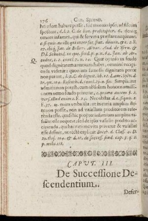 Caput III. De Successione Descendentium.