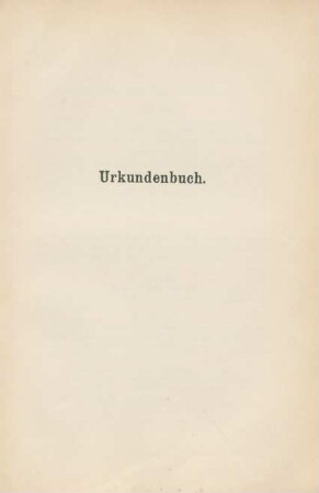 Urkundenbuch