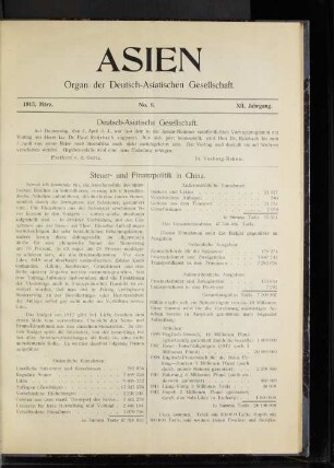 Steuer- und Finanzpolitik in China.