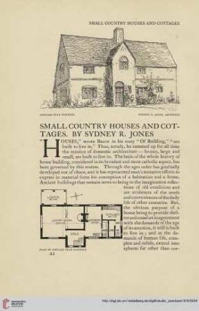 Small country houses and cottages