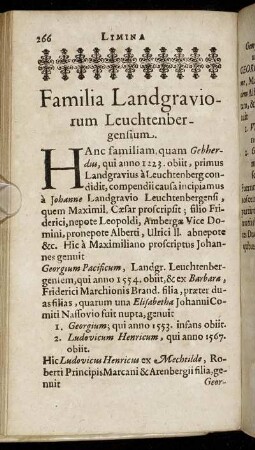 Familia Landgraviorum Leuchtenbergensium