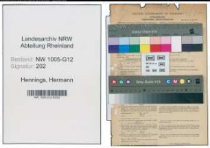 Entnazifizierung Hermann Hennings , geb. 17.09.1899 (Ingenieur)