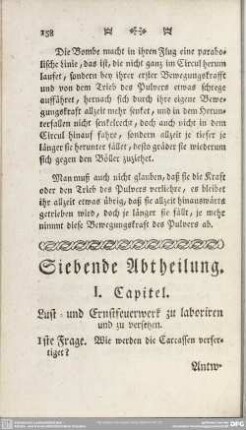 Siebende Abtheilung