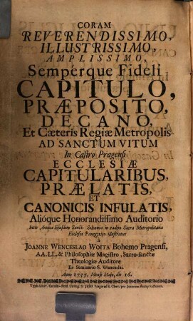 Unio coelicus ... s. sanctus Joannes Nepomucenus, invictus ... martyr