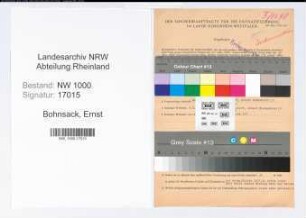 Entnazifizierung Ernst Bohnsack, geb. 01.02.1887 (Kaufm.Angest.)