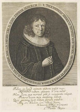 Bildnis des Tilemannus Andreas Rivinus